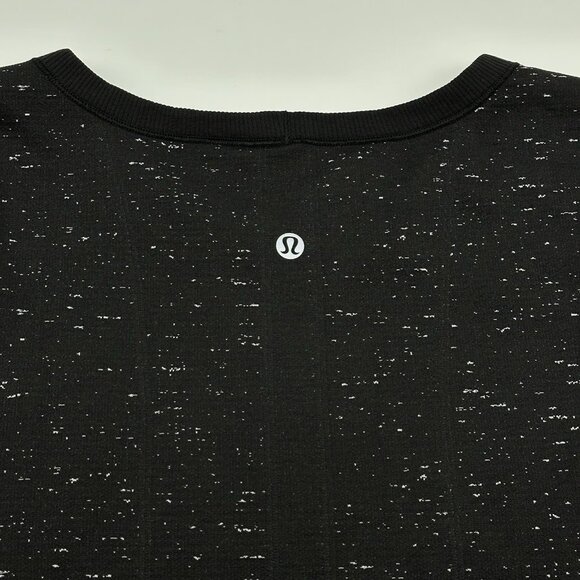 Lululemon Swiftly Tech Long Sleeve Breeze Size 8 Black / White Relaxed Fit Shirt - Picture 10 of 10